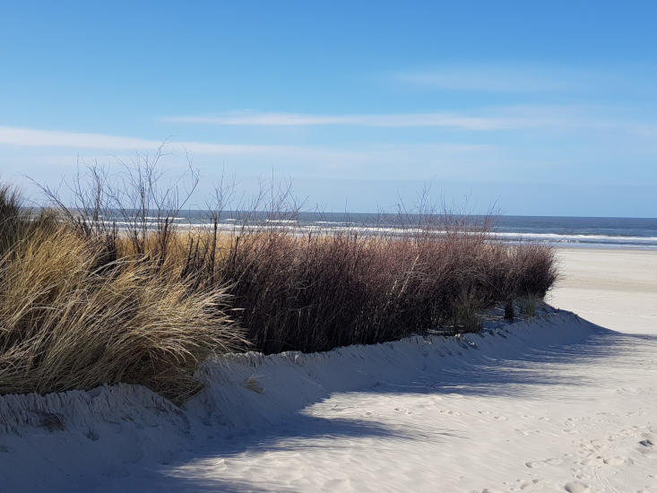 Strand von Juist - endlose erholsame Spaziergänge garantiert.