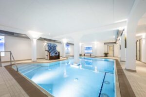 Schwimmbad in der Strandburg Juist – Ferienwohnung 208
